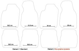 Dywaniki Ciemny brąz do Audi A6 C5 (1997-2004) Design