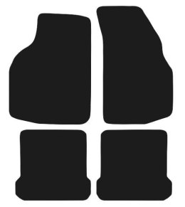 Dywaniki Ciemny brąz do VW Golf I Cabrio (1979-1993) Design