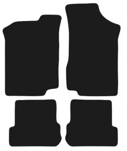 Dywaniki Ciemny brąz do VW Golf II (1983-1992) Design