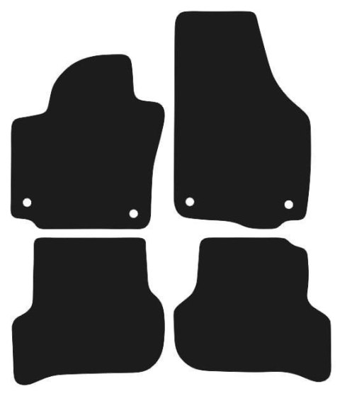 Dywaniki Ciemny brąz do VW Golf VI Plus (2009-2013) Design