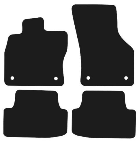 Dywaniki Ciemny brąz do VW Golf VII (2012-2019) Design