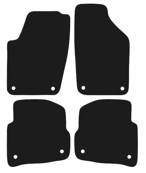 Dywaniki Ciemny brąz do VW Polo IV (2001-2009) Design