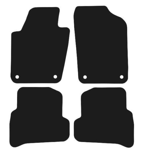 Dywaniki Ciemny brąz do VW Polo V (2009-2017) Design