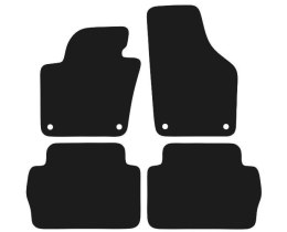 Dywaniki Ciemny brąz do VW Sharan II 5 os. (2010-2022) Design