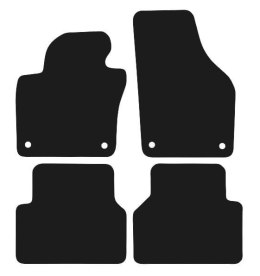 Dywaniki Ciemny brąz do VW Tiguan I (2007-2016) Design