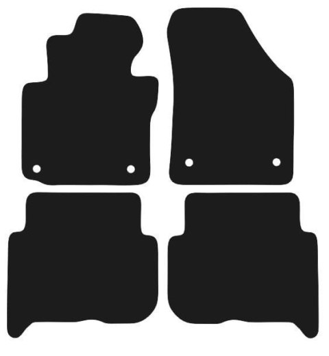 Dywaniki Ciemny brąz do VW Touran I 5 os. (2003-2010) Design