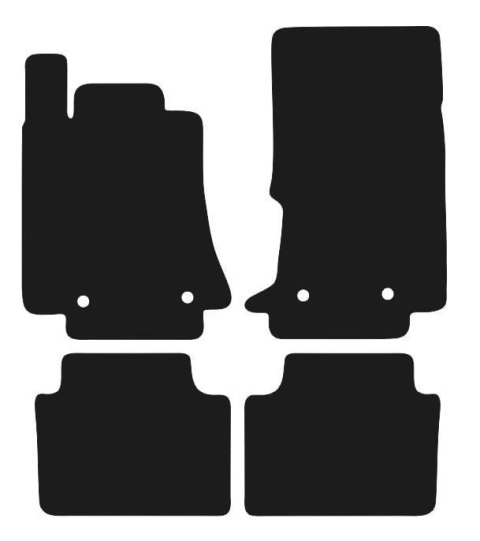 Dywaniki Granatowe do Alfa Romeo Giulia Q4 (2016- Design