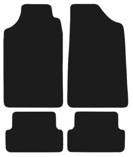 Dywaniki Granatowe do Audi 80 B2 Typ 81 (1978-1984) Design