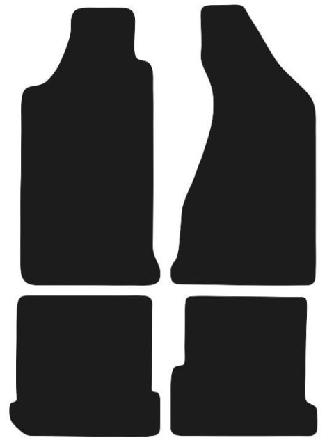 Dywaniki Granatowe do Audi 80 B2 Typ 85 (1984-1986) Design