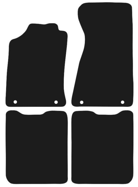 Dywaniki Granatowe do Audi 80 B3 Sedan (1986-1991) Design