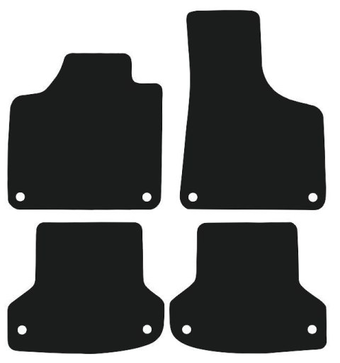 Dywaniki Granatowe do Audi A3 8P (2003-2013) Design