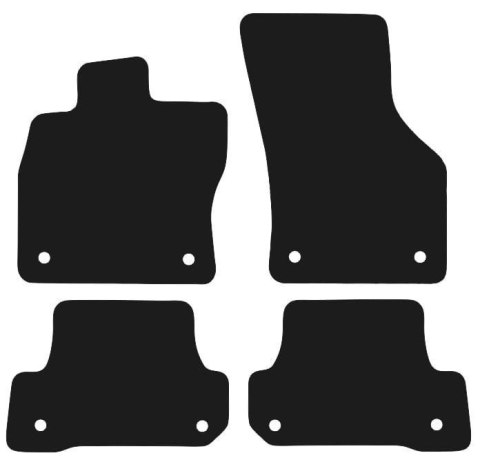 Dywaniki Granatowe do Audi A3 8V Cabrio (2013-2020) Design