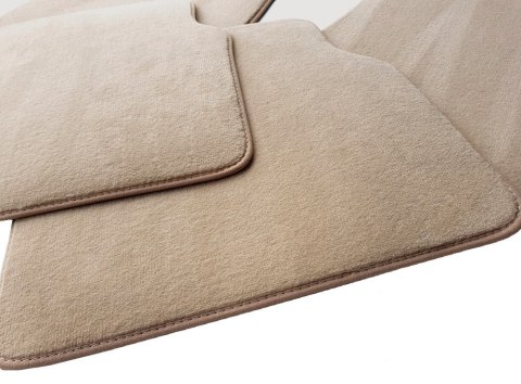 Dywaniki Welurowe do Renault Laguna III Kombi (2007-2015) Jasny Beż Comfort
