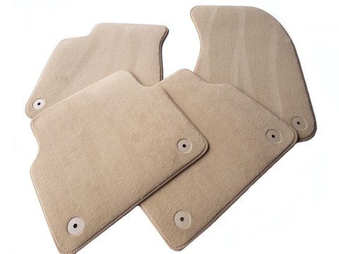 Dywaniki Welurowe do Renault Laguna III Kombi (2007-2015) Jasny Beż Comfort