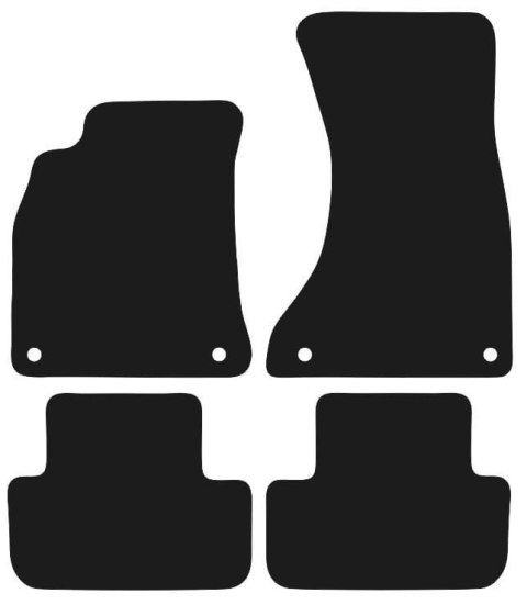 Dywaniki Granatowe do Audi A4 B8 (2008-2015) Design