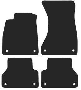 Dywaniki Granatowe do Audi A5 II F5 Sportback (2016- Design