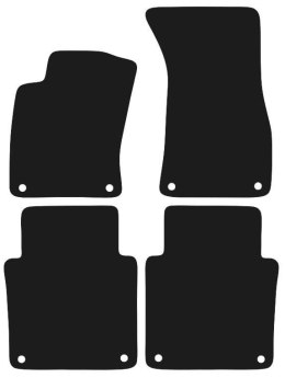 Dywaniki Granatowe do Audi A8 D3 Long (2002-2010) Design