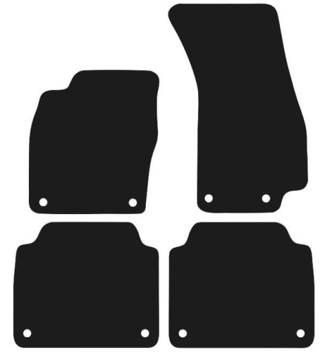 Dywaniki Granatowe do Audi A8 D5 Short (2017- Design