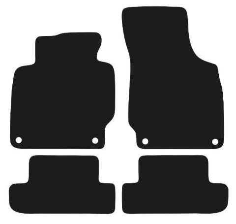 Dywaniki Granatowe do Audi TT II 8J Coupe (2006-2014) Design