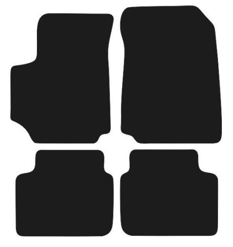 Dywaniki Welurowe do Fiat Croma (2005-2011) Czarny Prestige