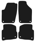 Dywaniki Welurowe do VW Polo IV (2001-2009) Czarny Prestige