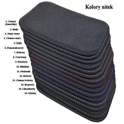 Dywaniki Welurowe do Seat Leon III 5d (2012-2020) Grafit Exclusive