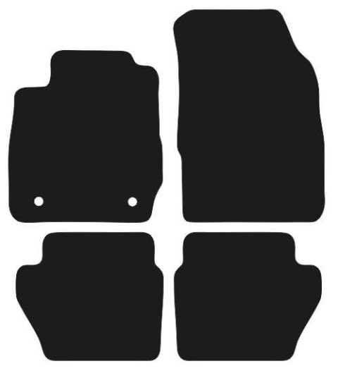 Dywaniki Ciemny brąz do Ford Fiesta VI Lift (2011-2017) Design