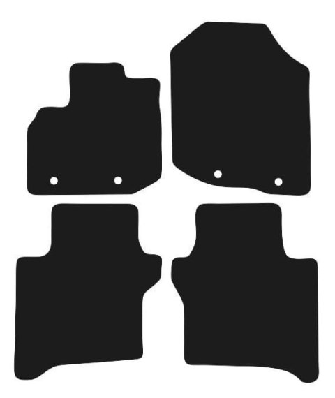 Dywaniki Ciemny brąz do Honda City V (2008-2013) Design