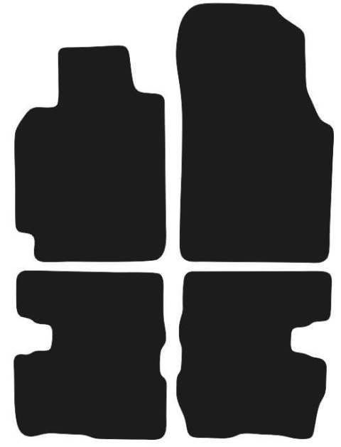 Dywaniki Ciemny brąz do Honda HR-V I (1999-2006) Design