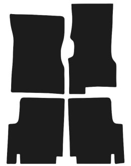 Dywaniki Ciemny brąz do Hummer H1 (1992-2006) Design