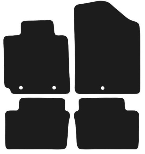 Dywaniki Ciemny brąz do Hyundai Veloster I (2011-2017) Design