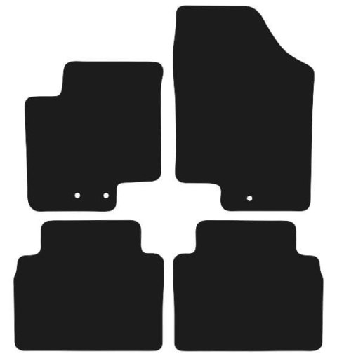 Dywaniki Ciemny brąz do Hyundai ix20 (2010-2019) Design