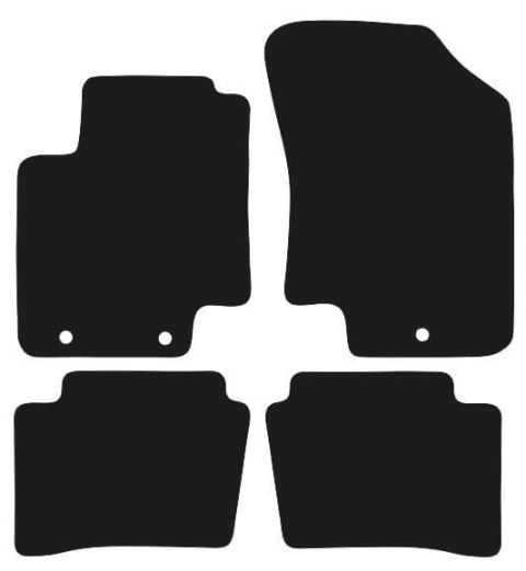 Dywaniki Ciemny brąz do Hyundai i20 I (2012-2014) Design