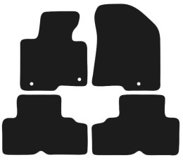 Dywaniki Ciemny brąz do Kia Carens IV (2013-2019) Design