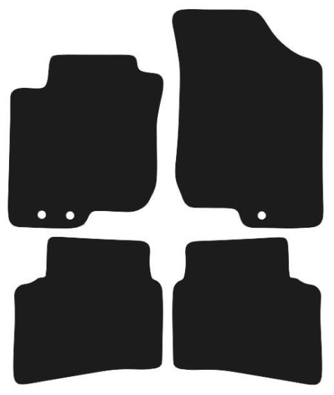 Dywaniki Ciemny brąz do Kia Ceed I (2010-2012) Design