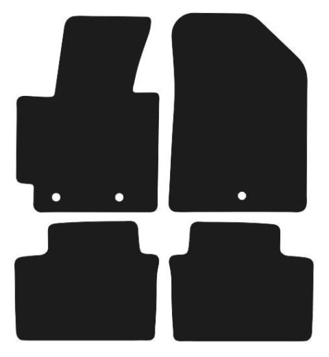 Dywaniki Ciemny brąz do Kia Soul II (2013-2019) Design