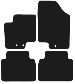 Dywaniki Ciemny brąz do Kia Venga (2009-2018) Design