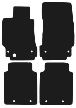 Dywaniki Ciemny brąz do Maserati Quattroporte V (2004-2012) Design