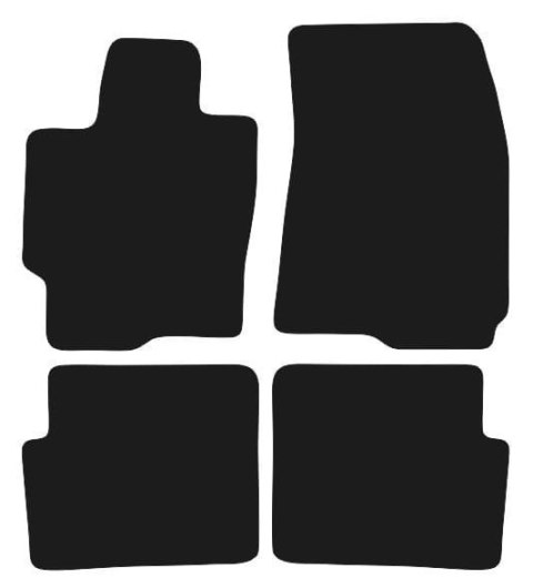 Dywaniki Ciemny brąz do Mazda 323 BJ (1998-2004) Design