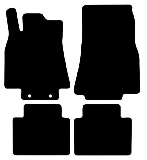 Dywaniki Ciemny brąz do Mercedes B Klasa W245 (2005-2011) Design