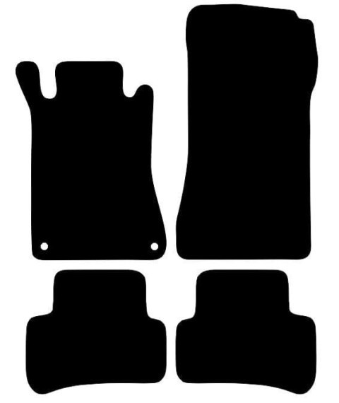 Dywaniki Ciemny brąz do Mercedes C Klasa W203 (2000-2007) Design
