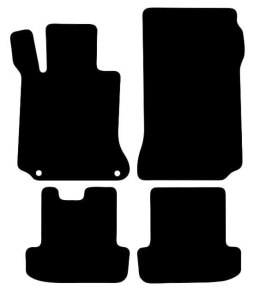 Dywaniki Ciemny brąz do Mercedes C Klasa W204 Coupe (2011-2015) Design