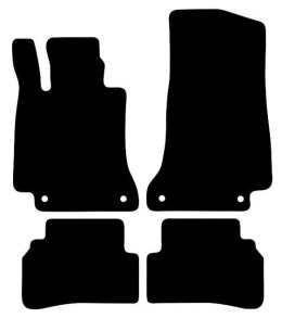 Dywaniki Ciemny brąz do Mercedes C Klasa W205 (2014-2021) Design