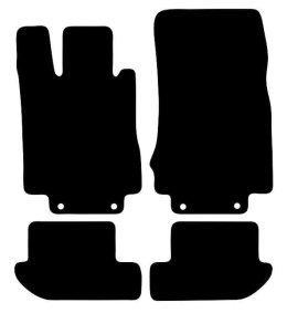 Dywaniki Ciemny brąz do Mercedes CL C215 (1999-2006) Design