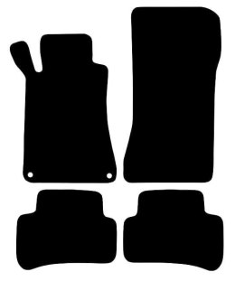 Dywaniki Ciemny brąz do Mercedes CLC CL203 (2008-2011) Design