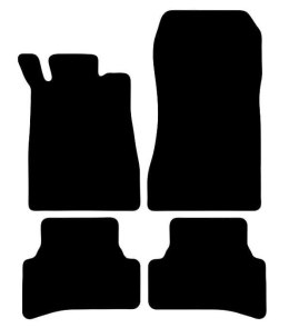 Dywaniki Ciemny brąz do Mercedes CLK W208 (1997-2003) Design