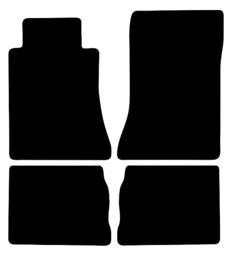 Dywaniki Ciemny brąz do Mercedes E Klasa W124 Coupe (1984-1997) Design