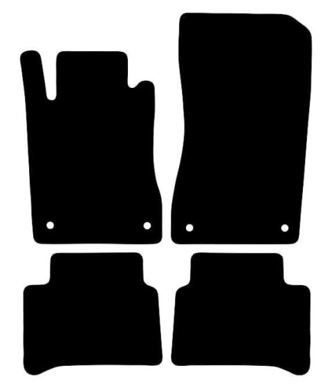 Dywaniki Ciemny brąz do Mercedes E Klasa W211 (2002-2009) Design