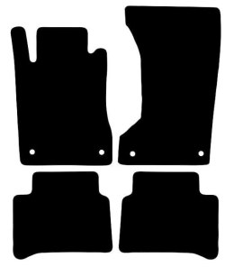 Dywaniki Ciemny brąz do Mercedes E Klasa W211 4Matic (2002-2009) Design