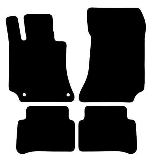 Dywaniki Ciemny brąz do Mercedes E Klasa W212 (2009-2016) Design